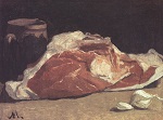 Моне Натюрморт с мясом  1862г